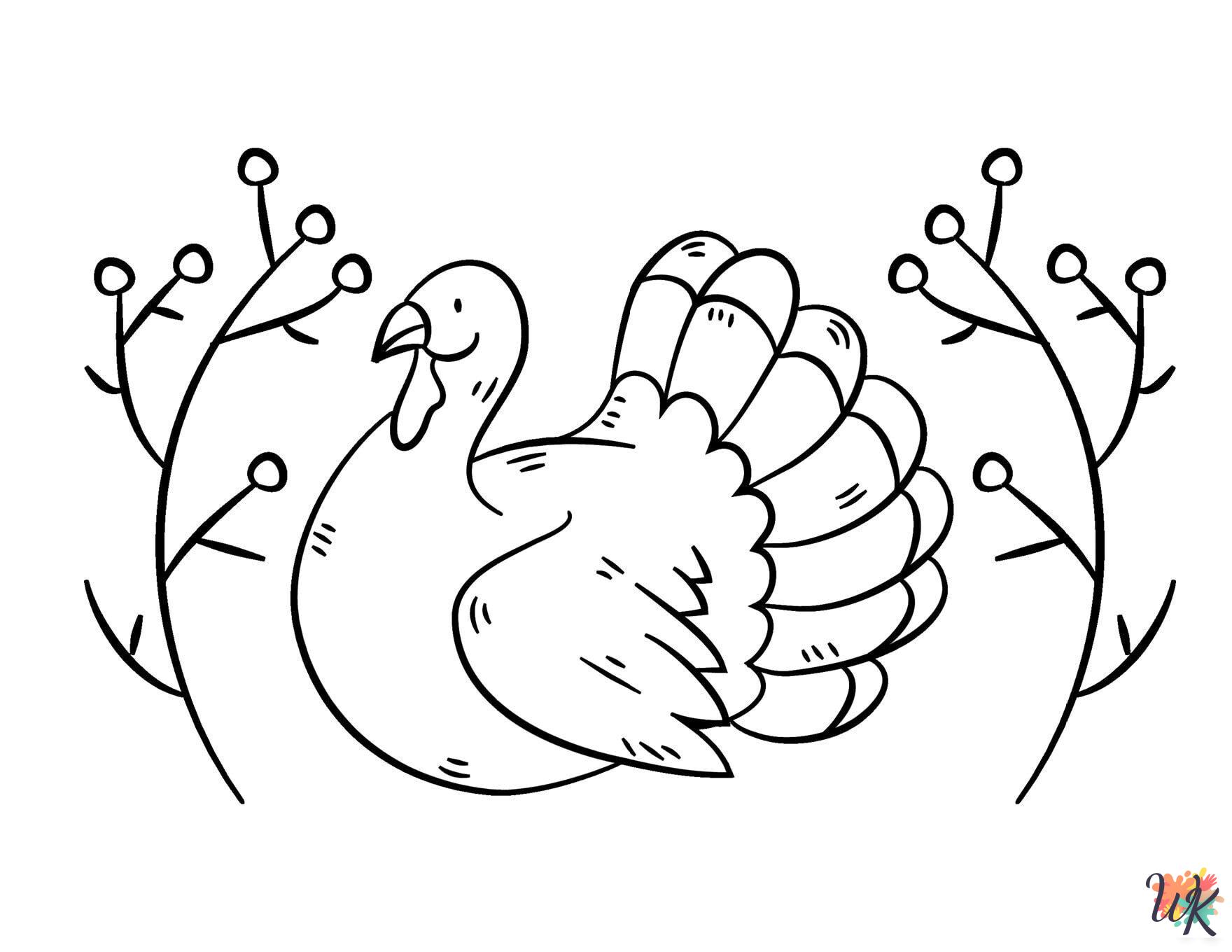 grinch cute Thanksgiving coloring pages