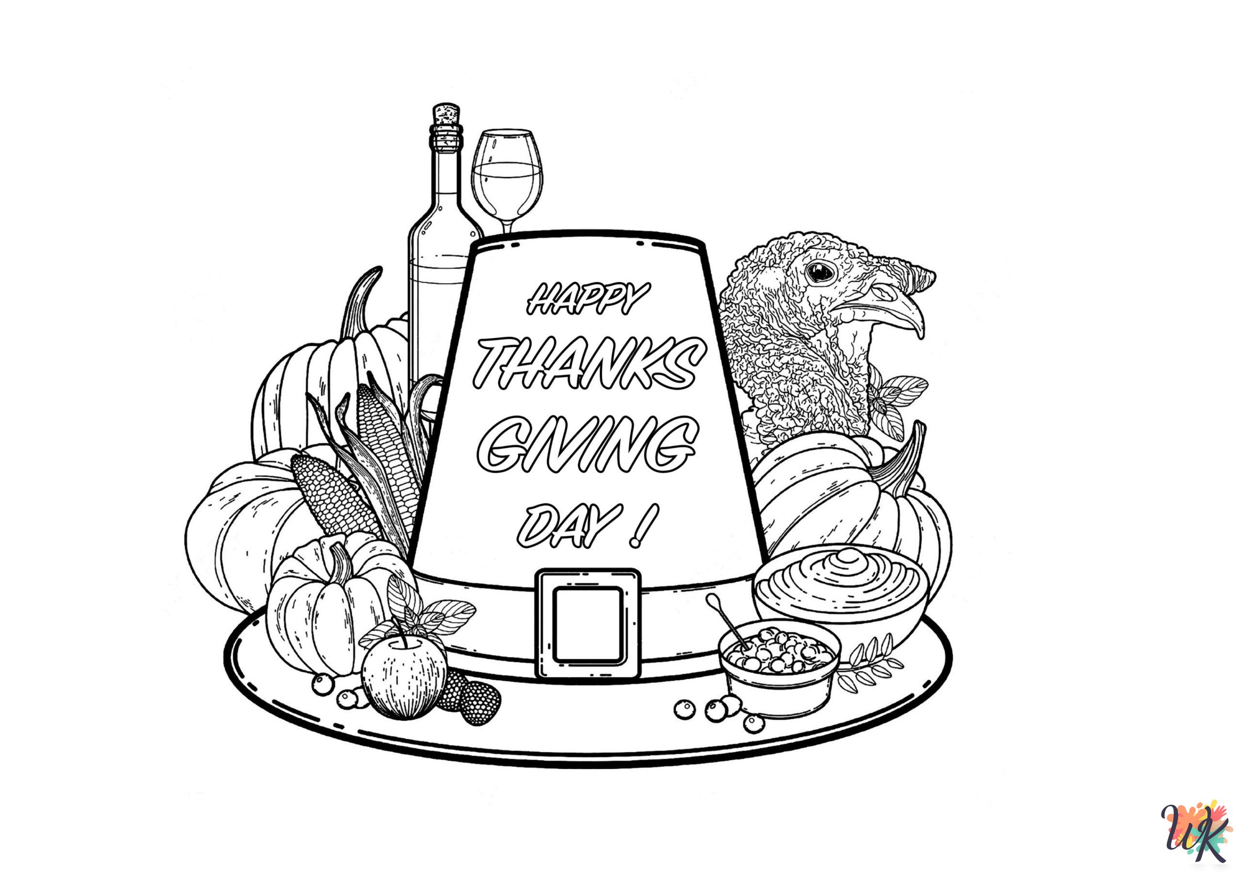 free Thanksgiving coloring pages for adults