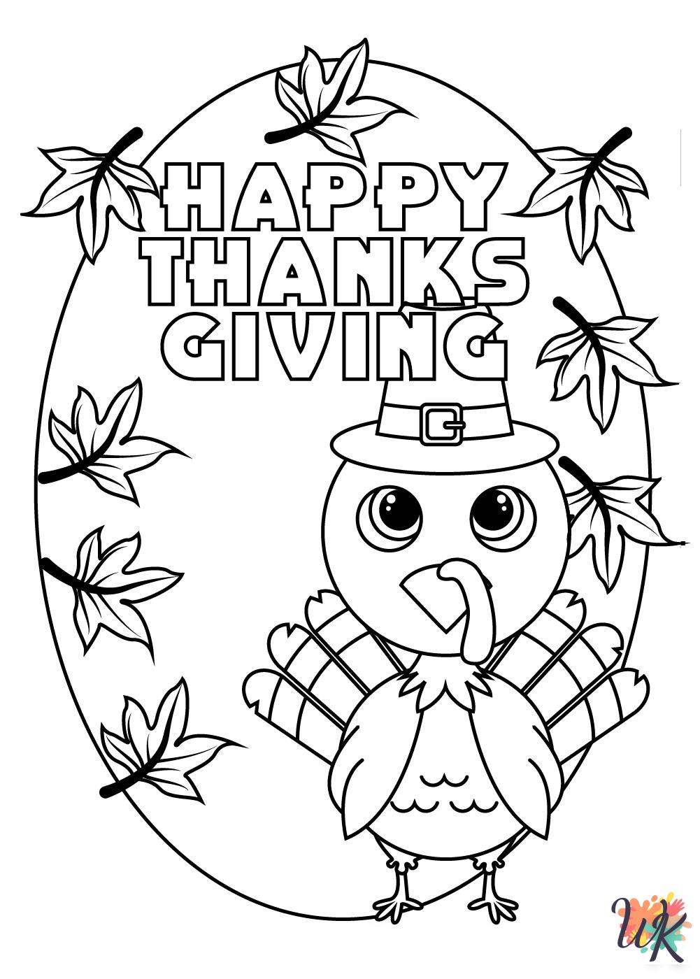 free Thanksgiving coloring pages for kids