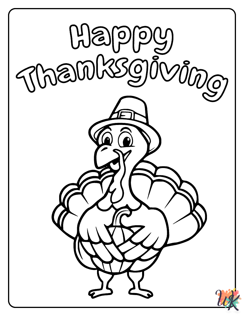 coloring Thanksgiving pages 1