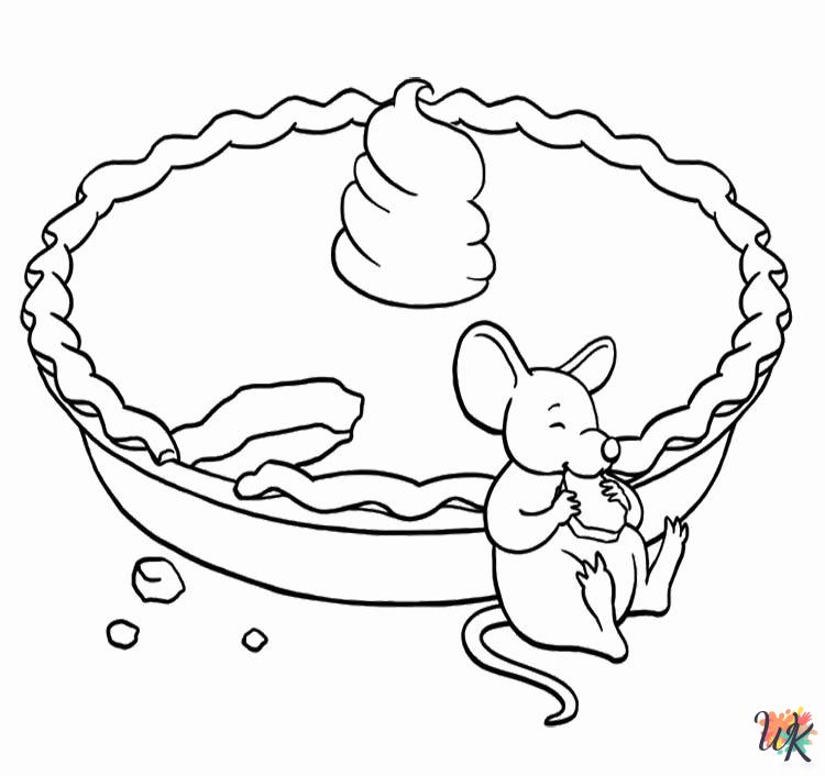 free Thanksgiving Dinner coloring pages pdf
