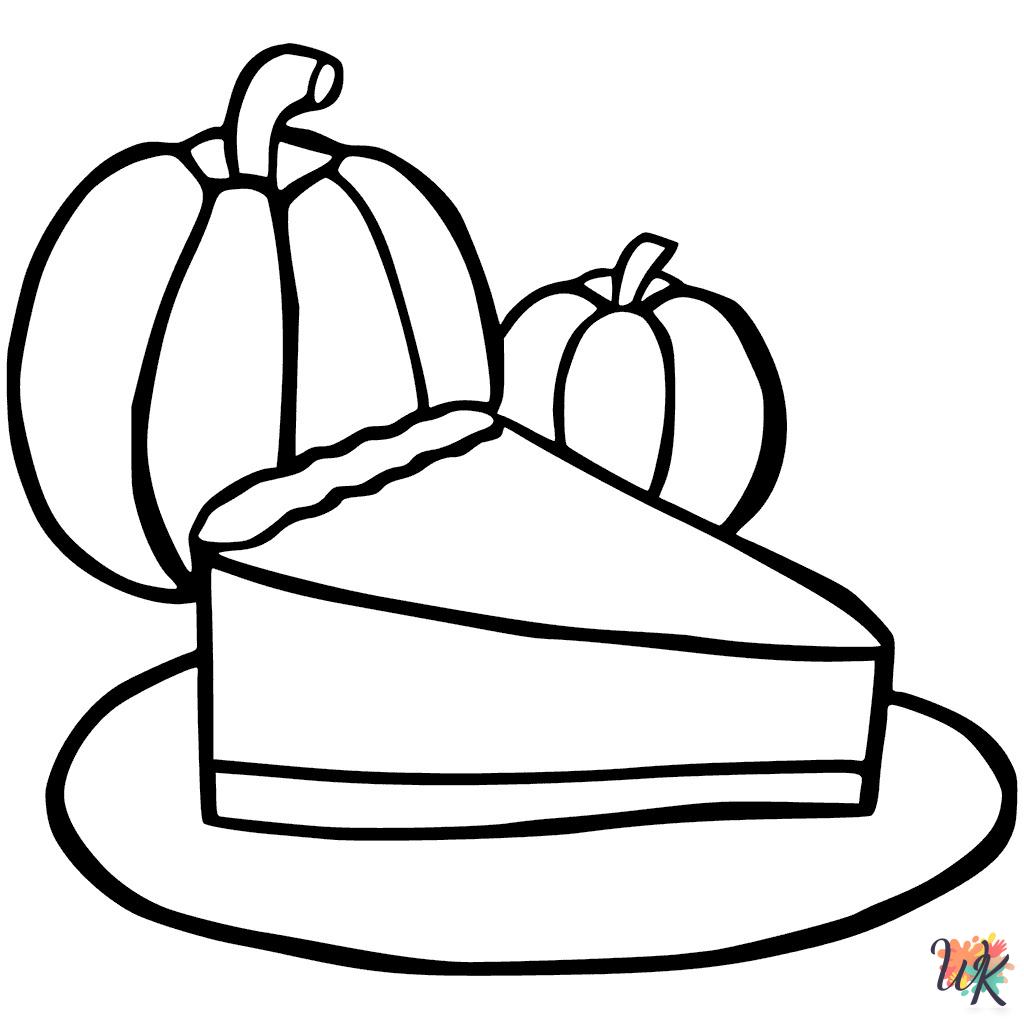 Thanksgiving Dinner free coloring pages