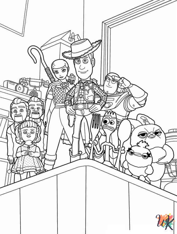 vintage Toy Story coloring pages
