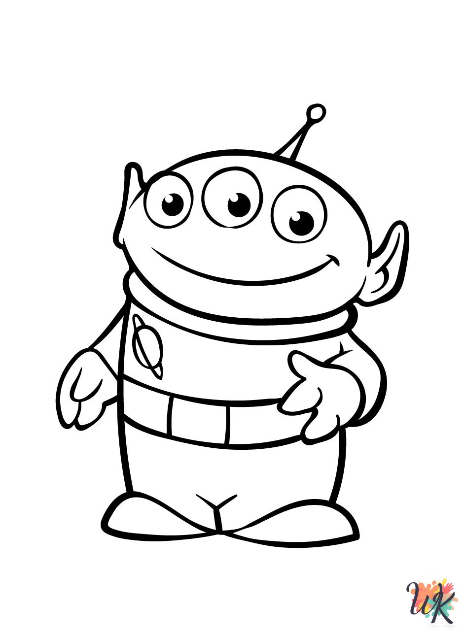 kawaii cute Toy Story coloring pages