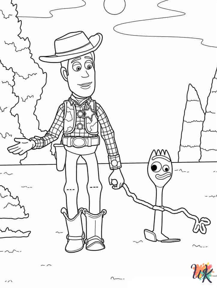 Toy Story decorations coloring pages