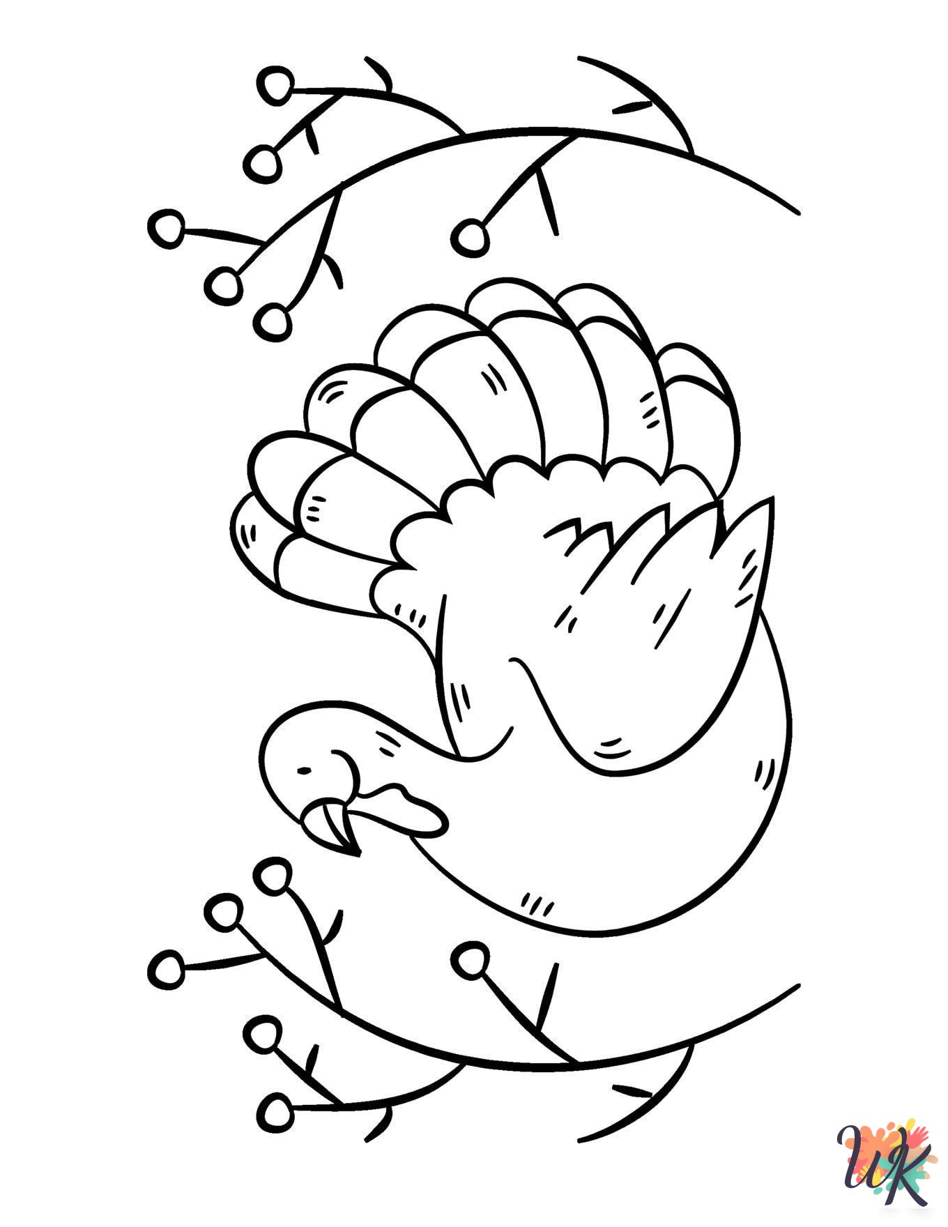 Turkey coloring pages to print