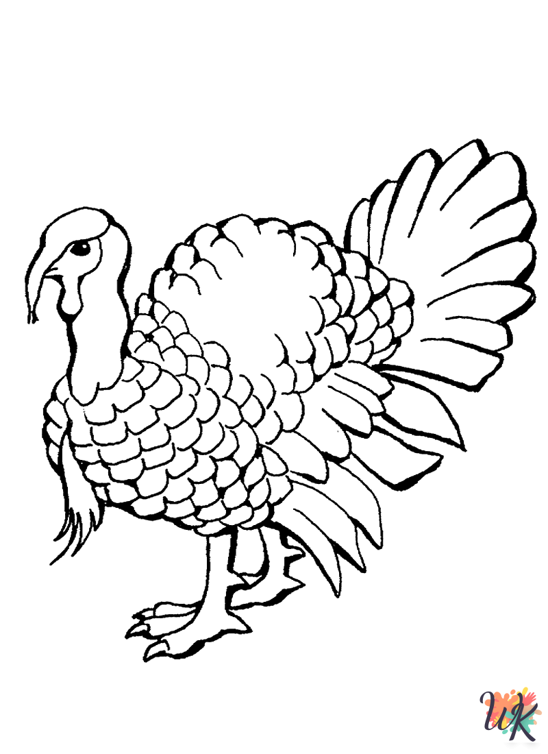 free Turkey coloring pages