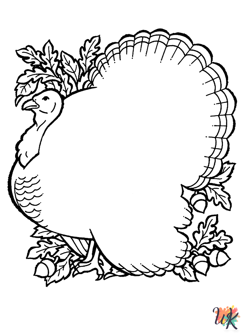 free printable Turkey coloring pages