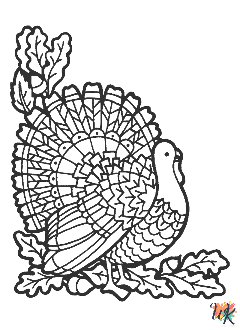 Turkey ornament coloring pages