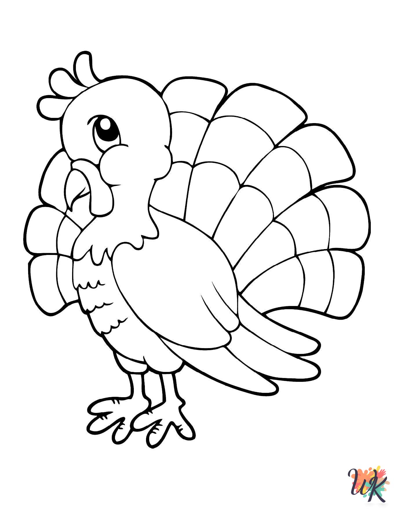 printable Turkey coloring pages