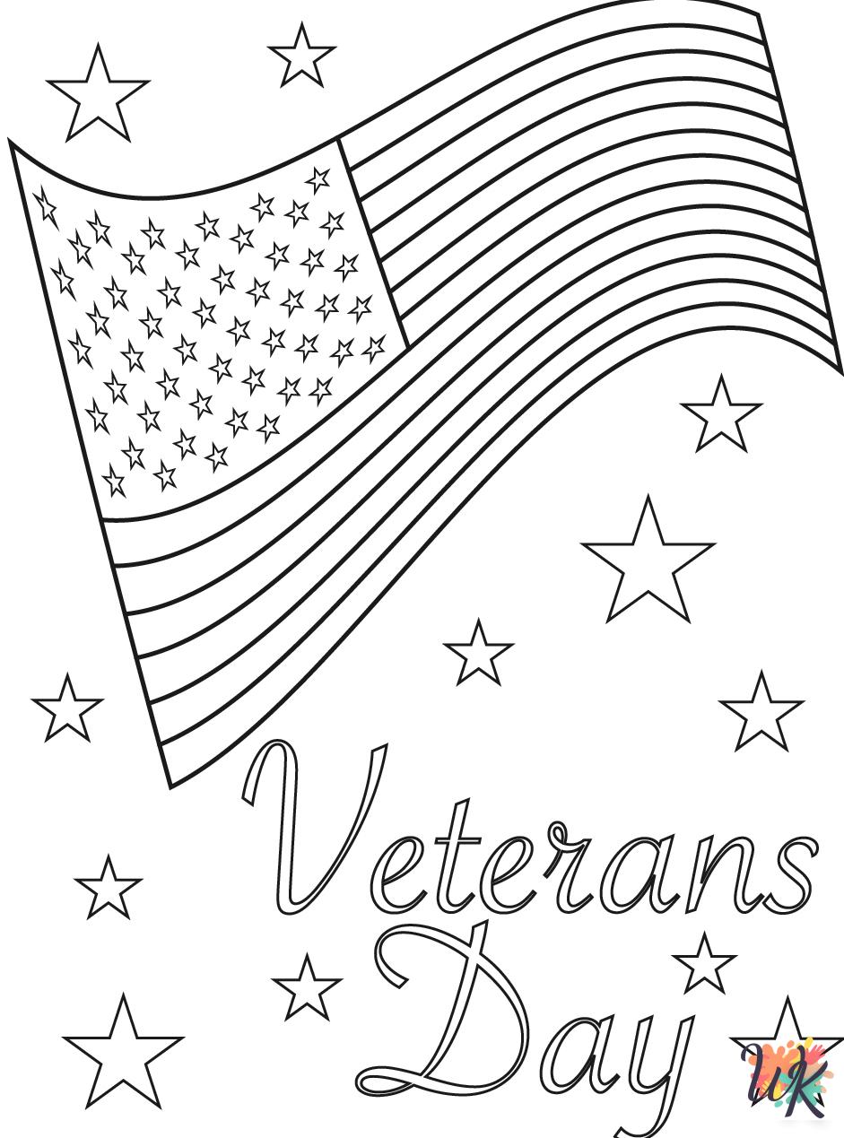 Veterans Day cards coloring pages