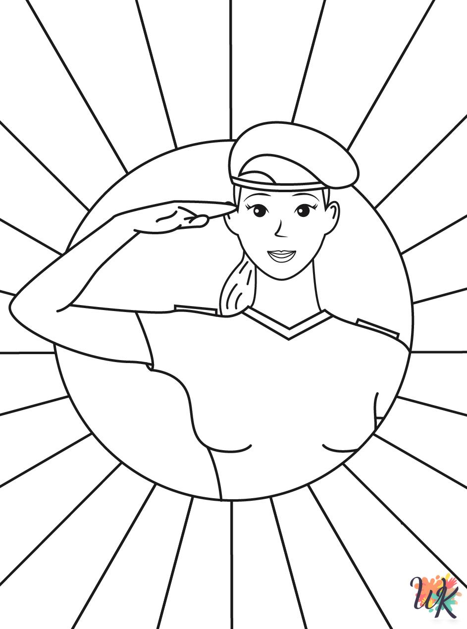 detailed Veterans Day coloring pages