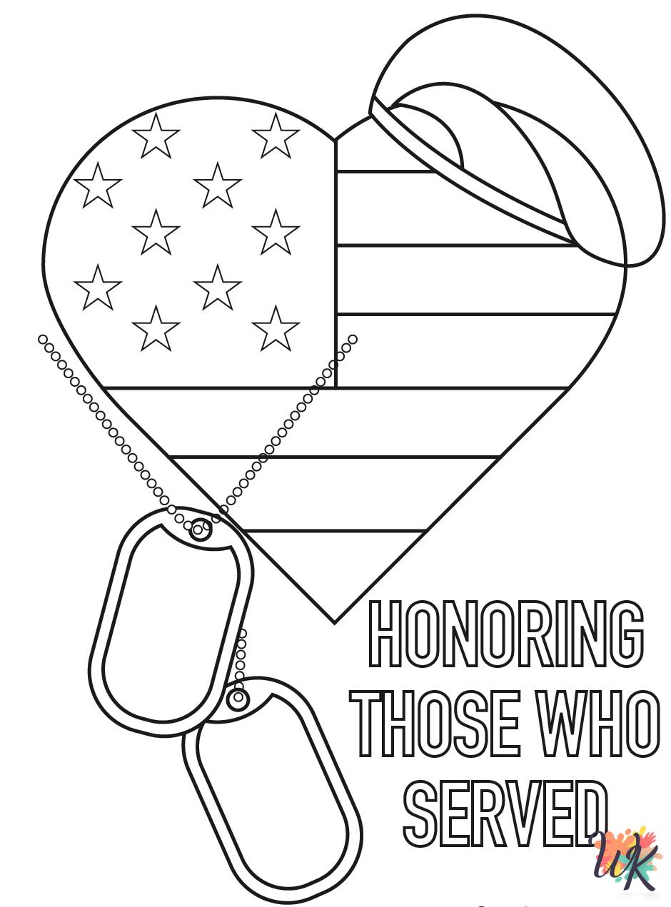 Veterans Day ornaments coloring pages