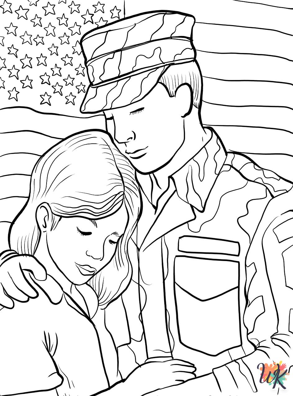 easy Veterans Day coloring pages
