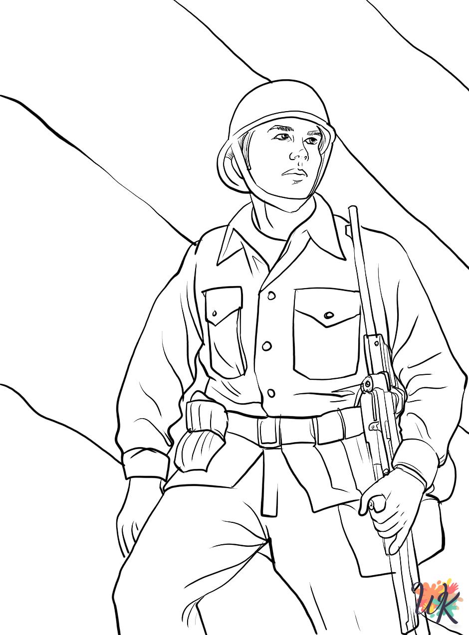 old-fashioned Veterans Day coloring pages 1