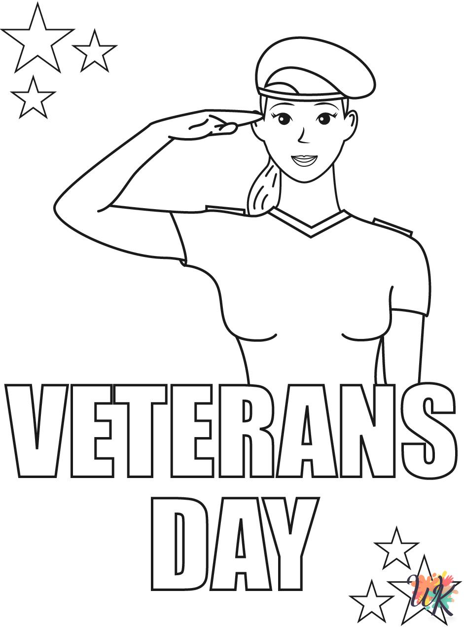 Veterans Day themed coloring pages