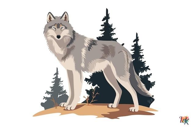 Wolf Coloring Pages Thumb