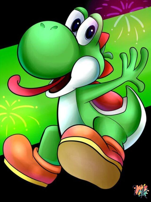 How to Draw Yoshi Coloring Pages