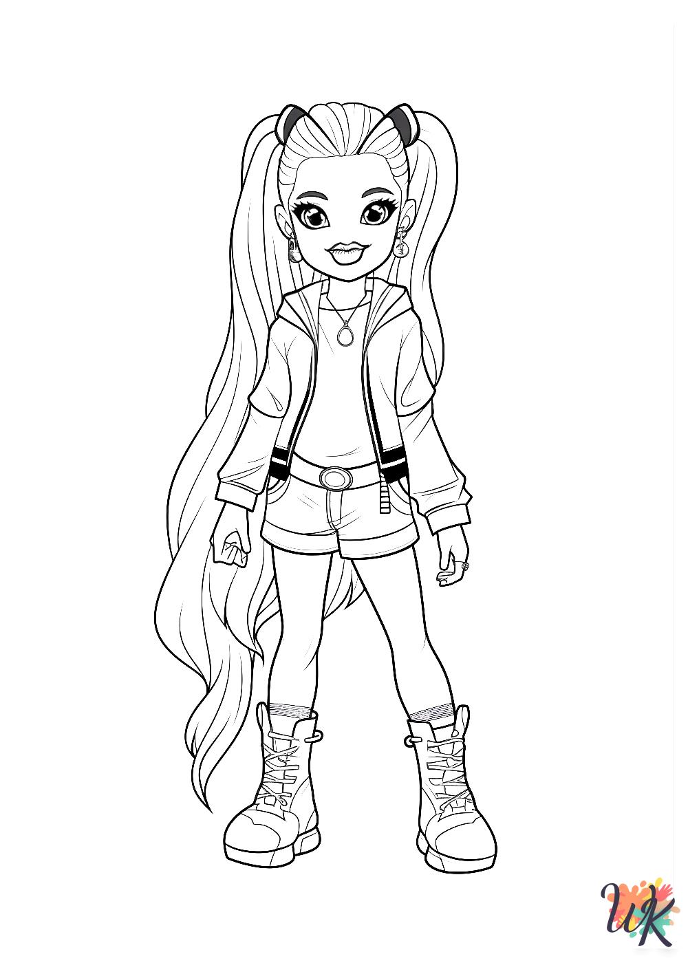 Bratz coloring pages for adults easy