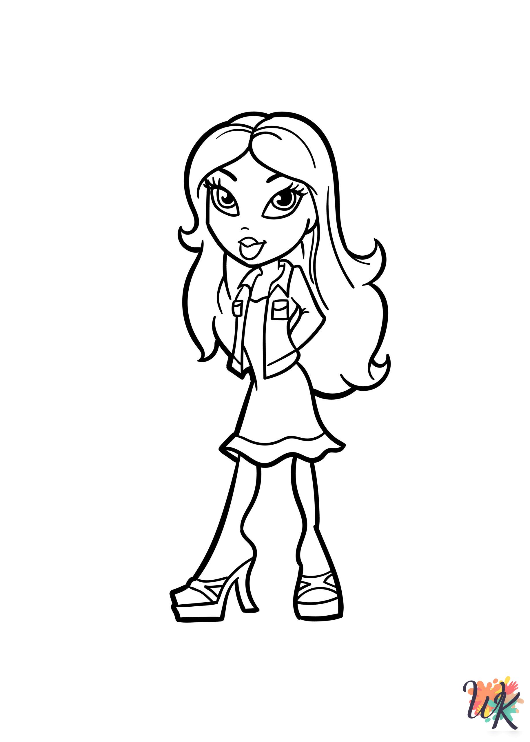 coloring pages for Bratz