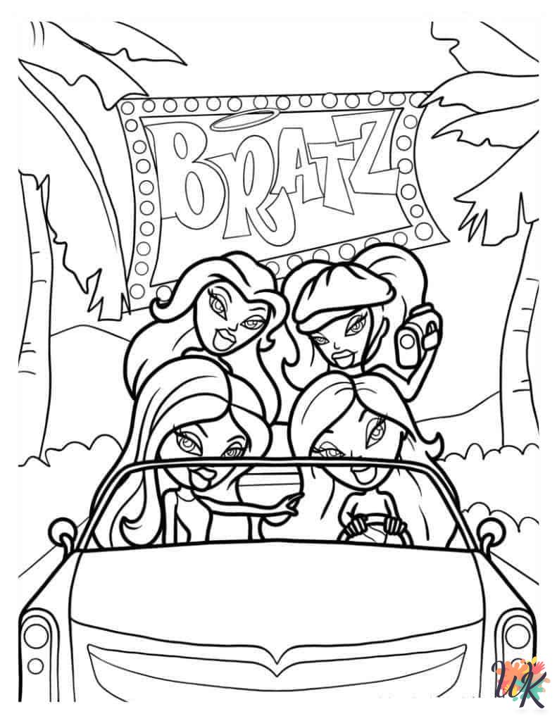 free Bratz coloring pages printable