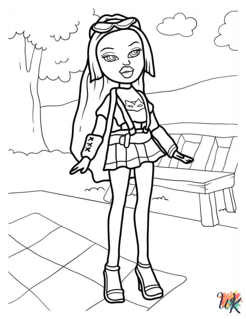 printable Bratz coloring pages for adults 1