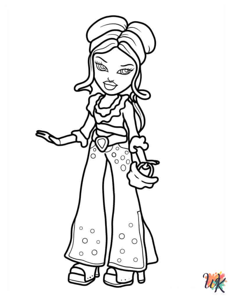 Bratz coloring pages easy