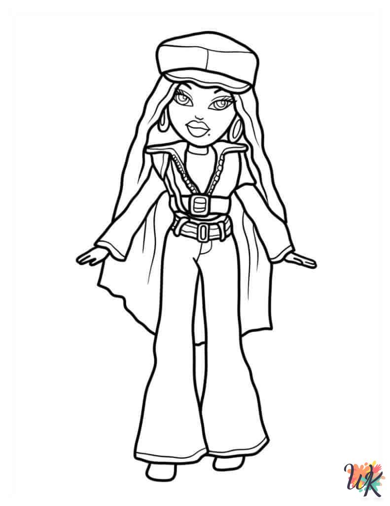 easy Bratz coloring pages