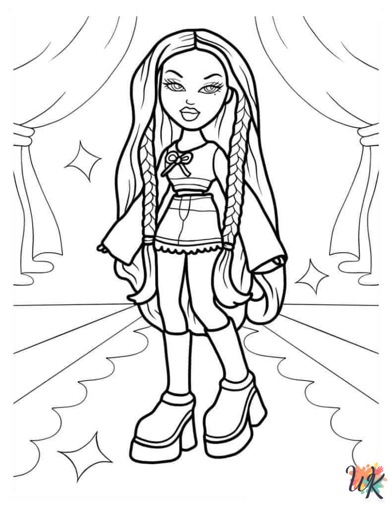 Bratz themed coloring pages