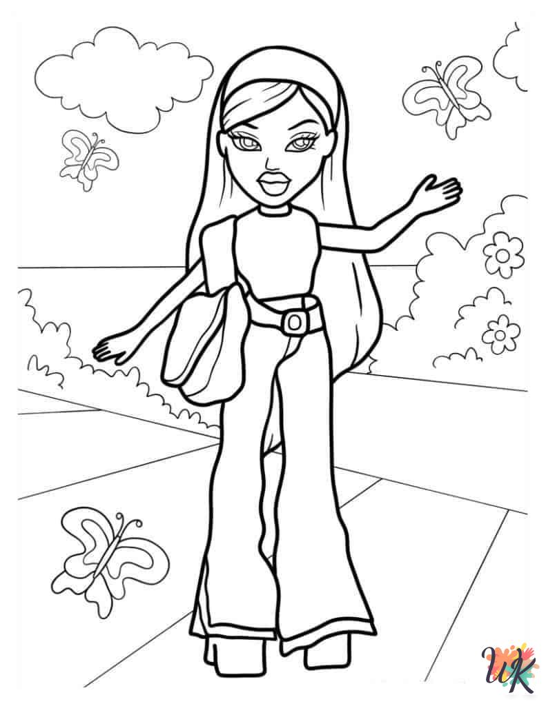 free Bratz coloring pages printable