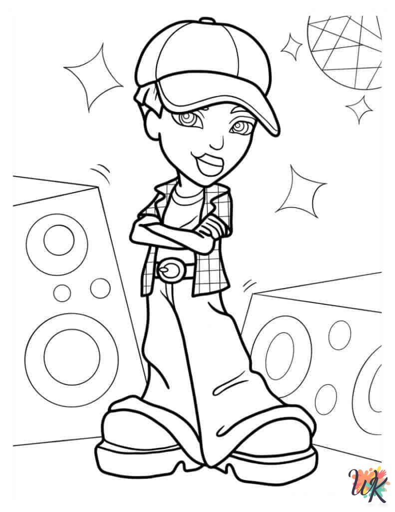 free printable Bratz coloring pages
