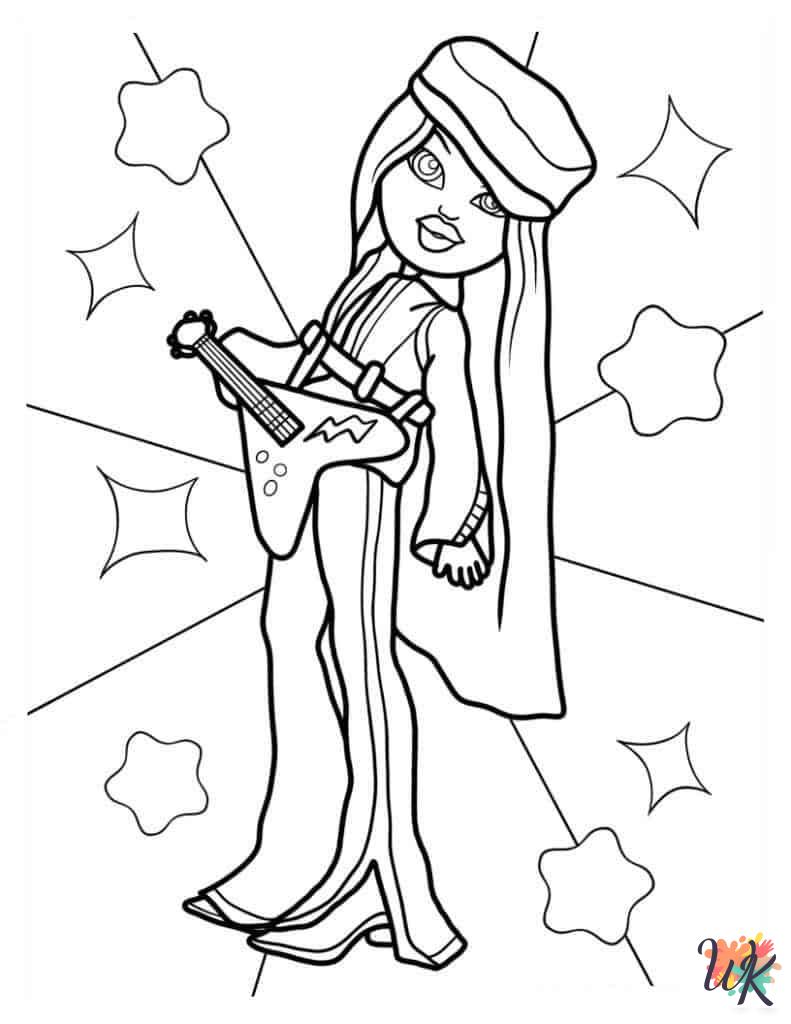 free adult Bratz coloring pages 1