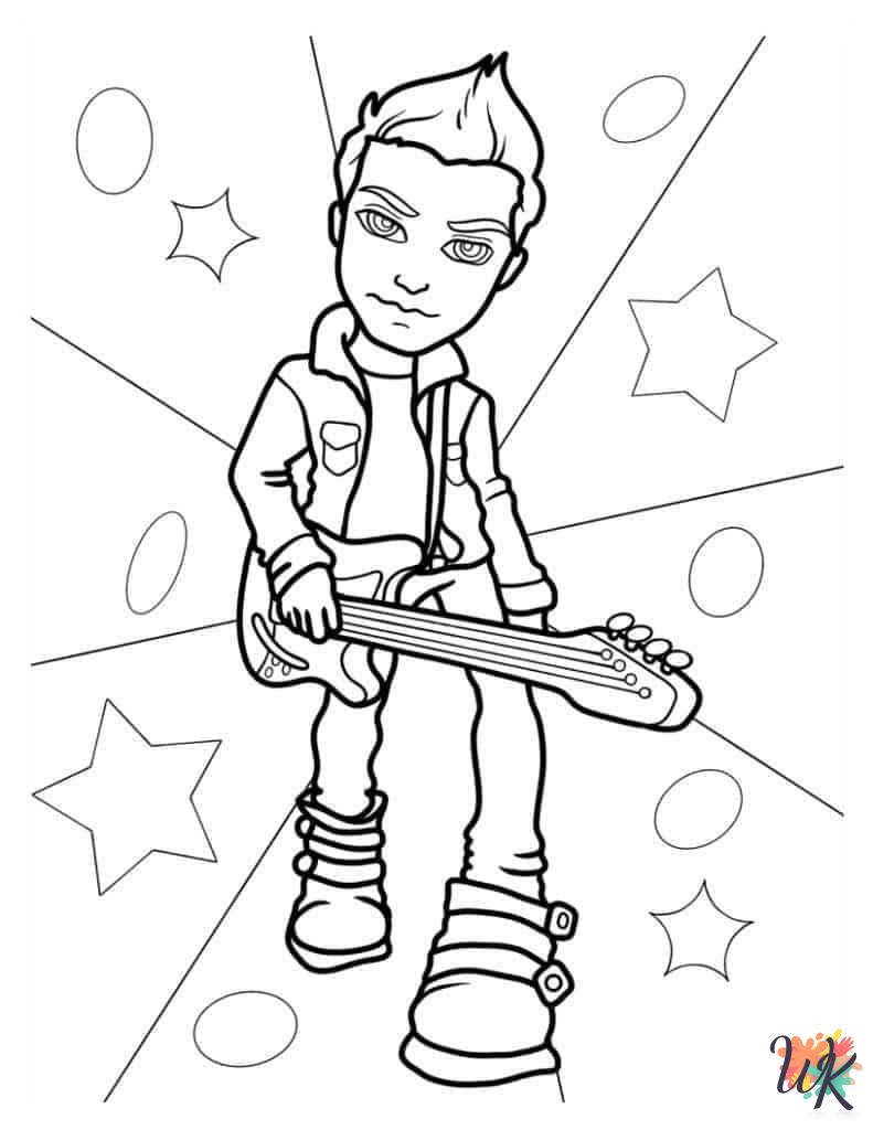 merry Bratz coloring pages
