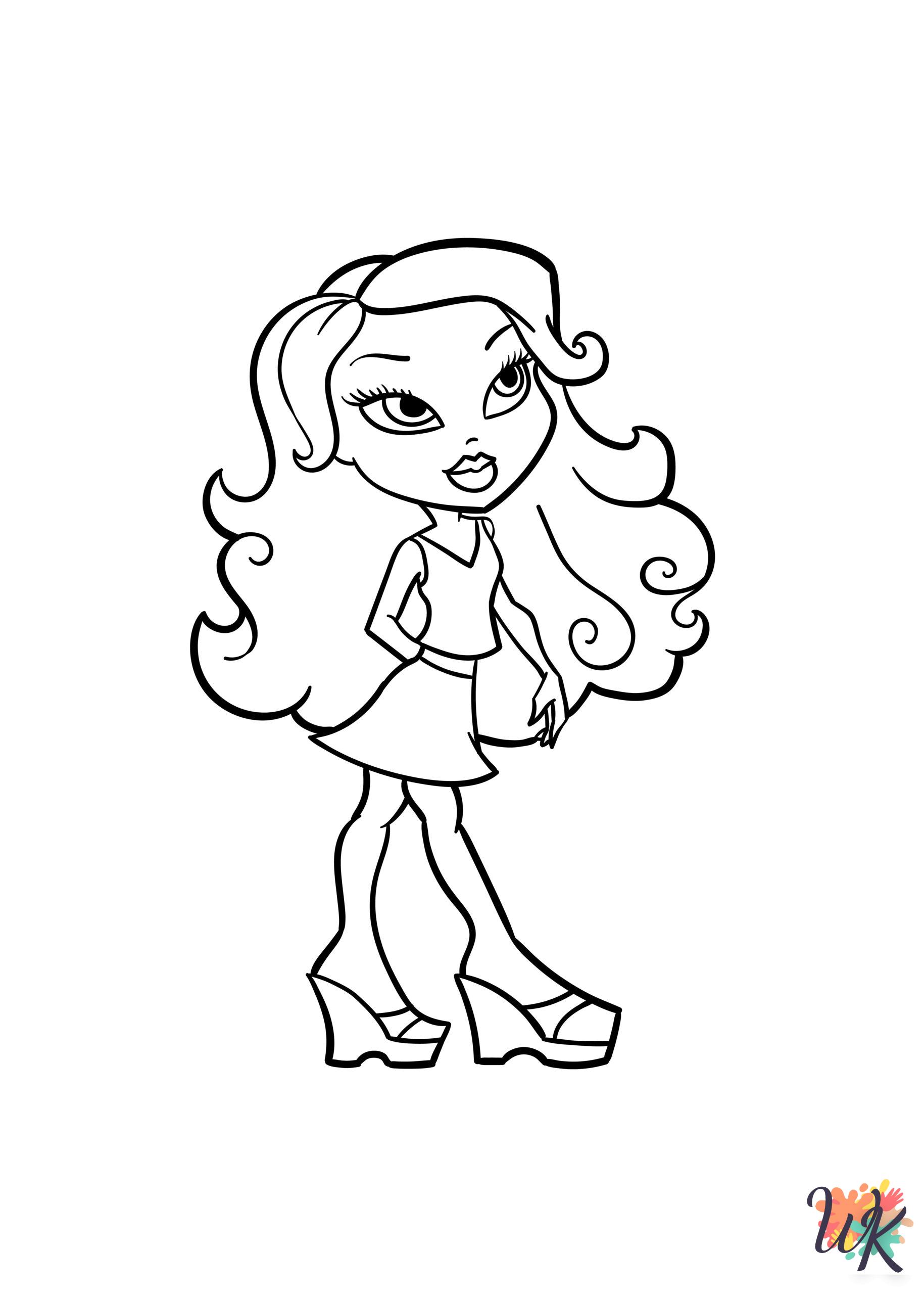 Bratz coloring pages for adults pdf