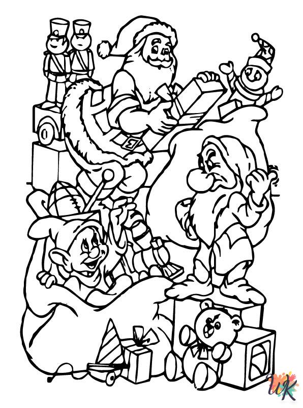 free Christmas Disney coloring pages printable