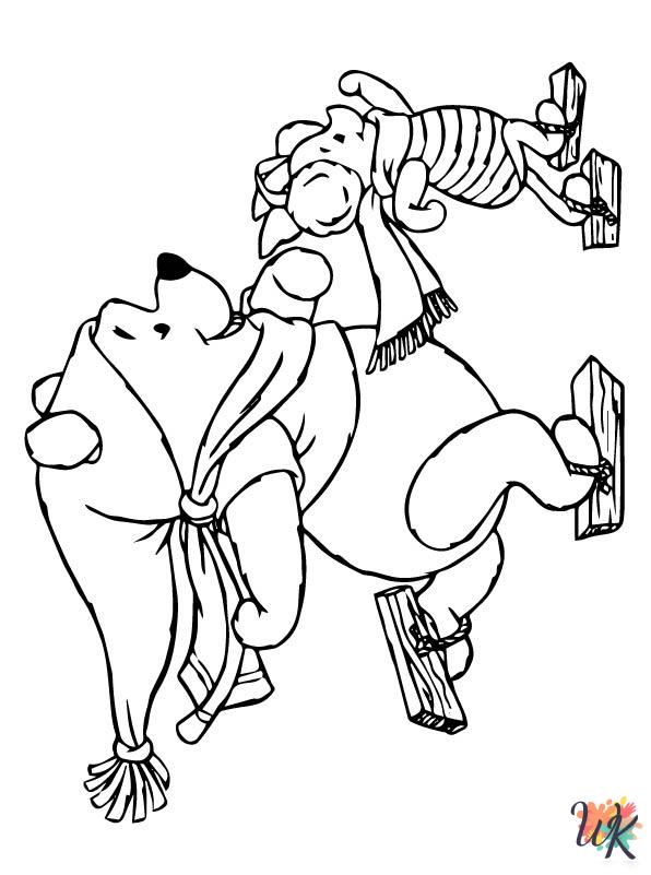 easy Christmas Disney coloring pages