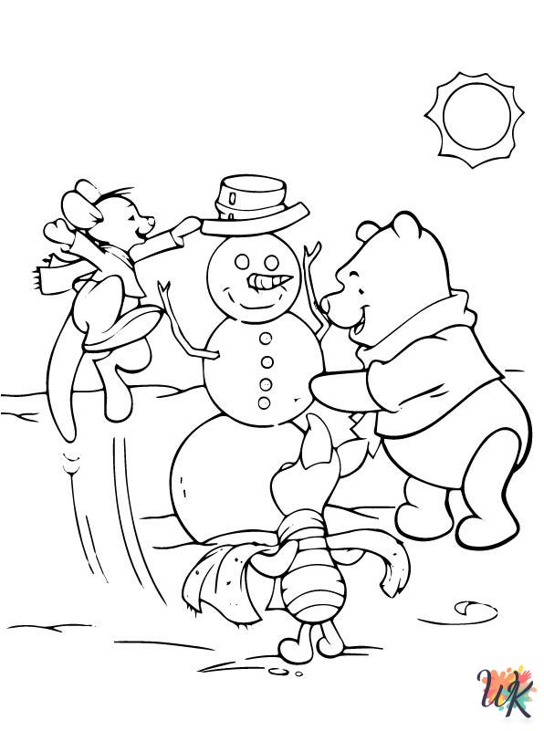 coloring pages for kids Christmas Disney