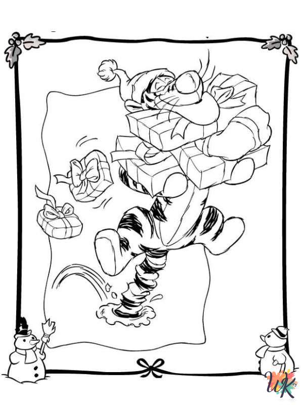 Christmas Disney free coloring pages
