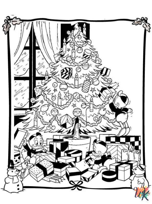 free Christmas Disney coloring pages pdf 1