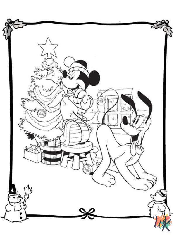 printable Christmas Disney coloring pages