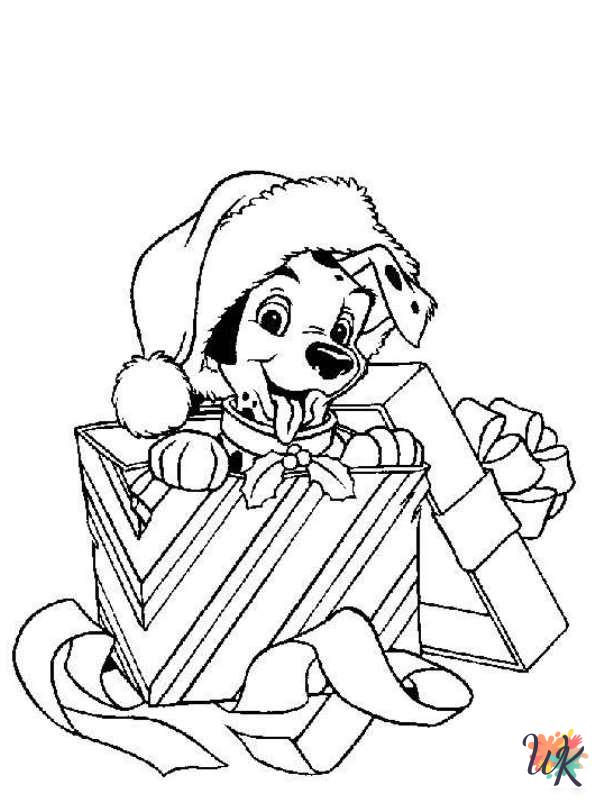 Christmas Disney cards coloring pages