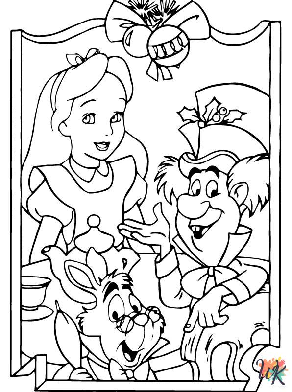 printable coloring pages Christmas Disney