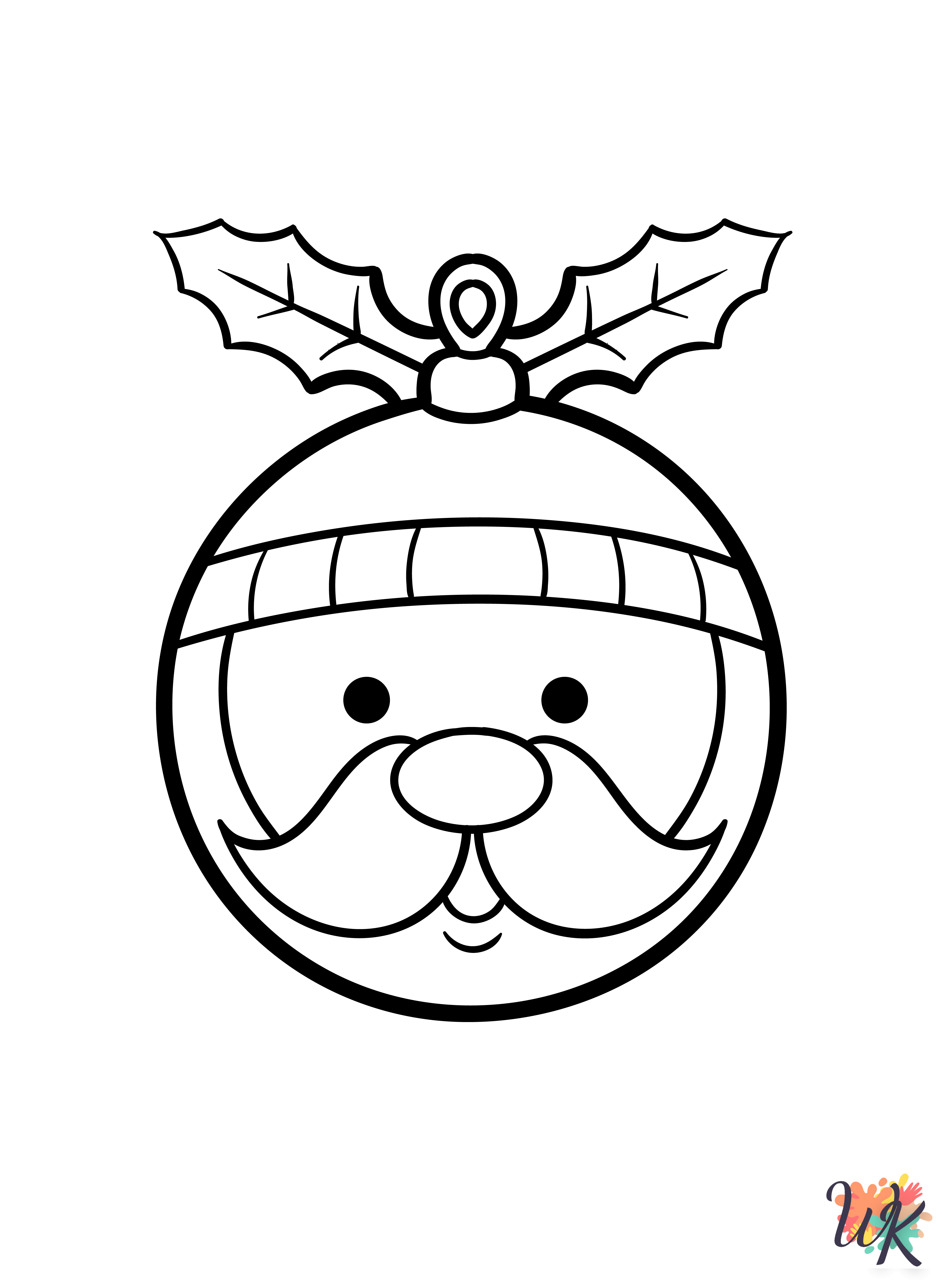 Christmas Ornament printable coloring pages 2