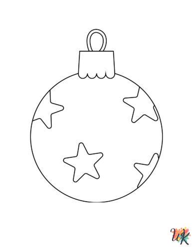 printable Christmas Ornament coloring pages for adults