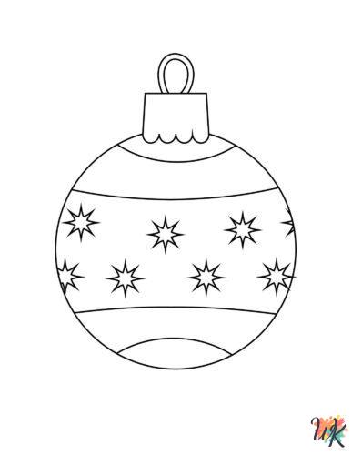 coloring pages for kids Christmas Ornament