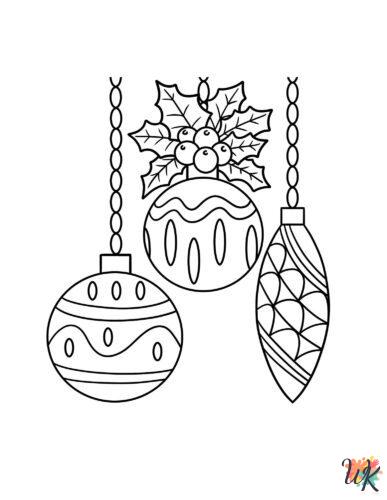 Christmas Ornament coloring pages free