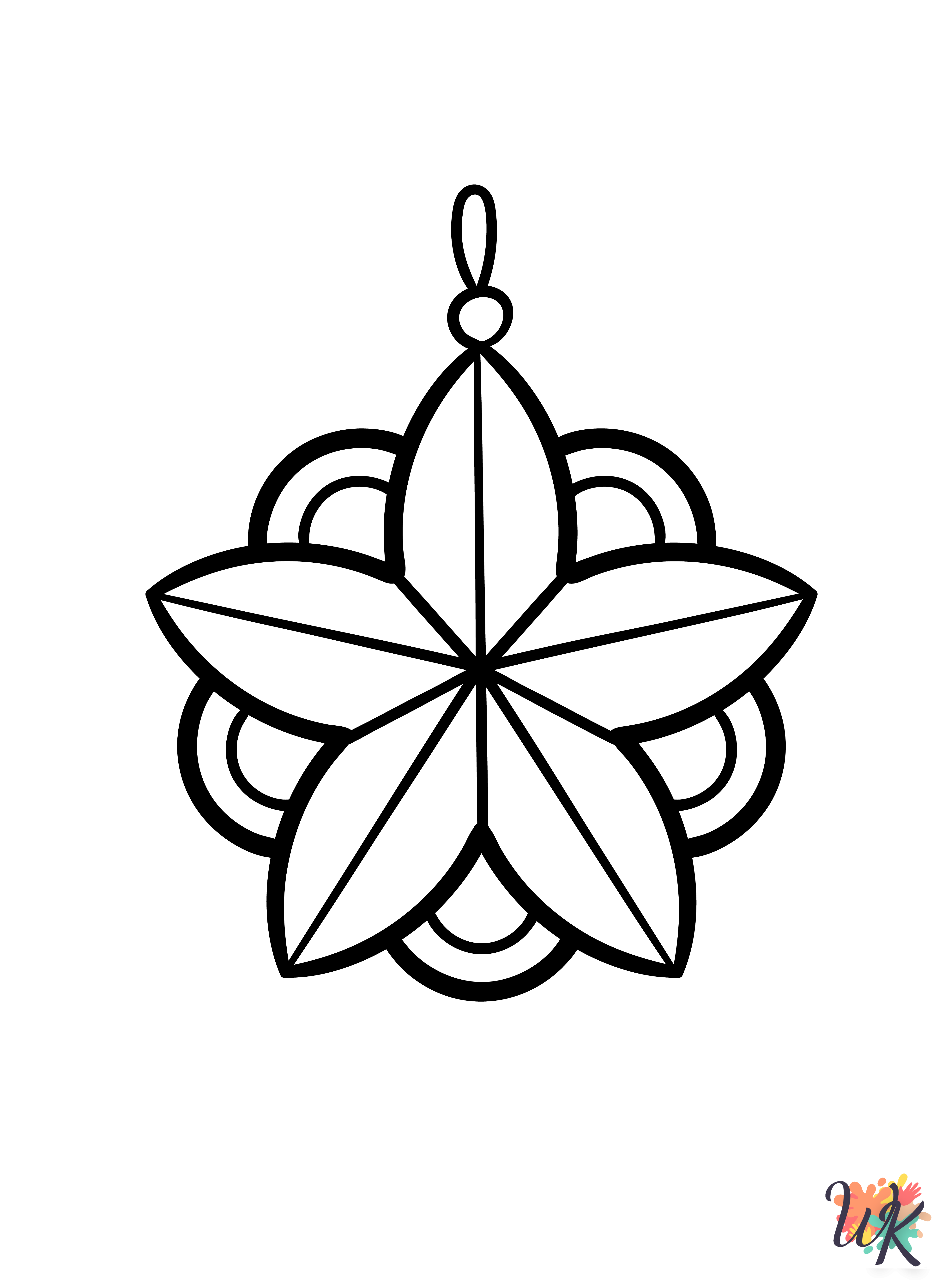 free printable Christmas Ornament coloring pages