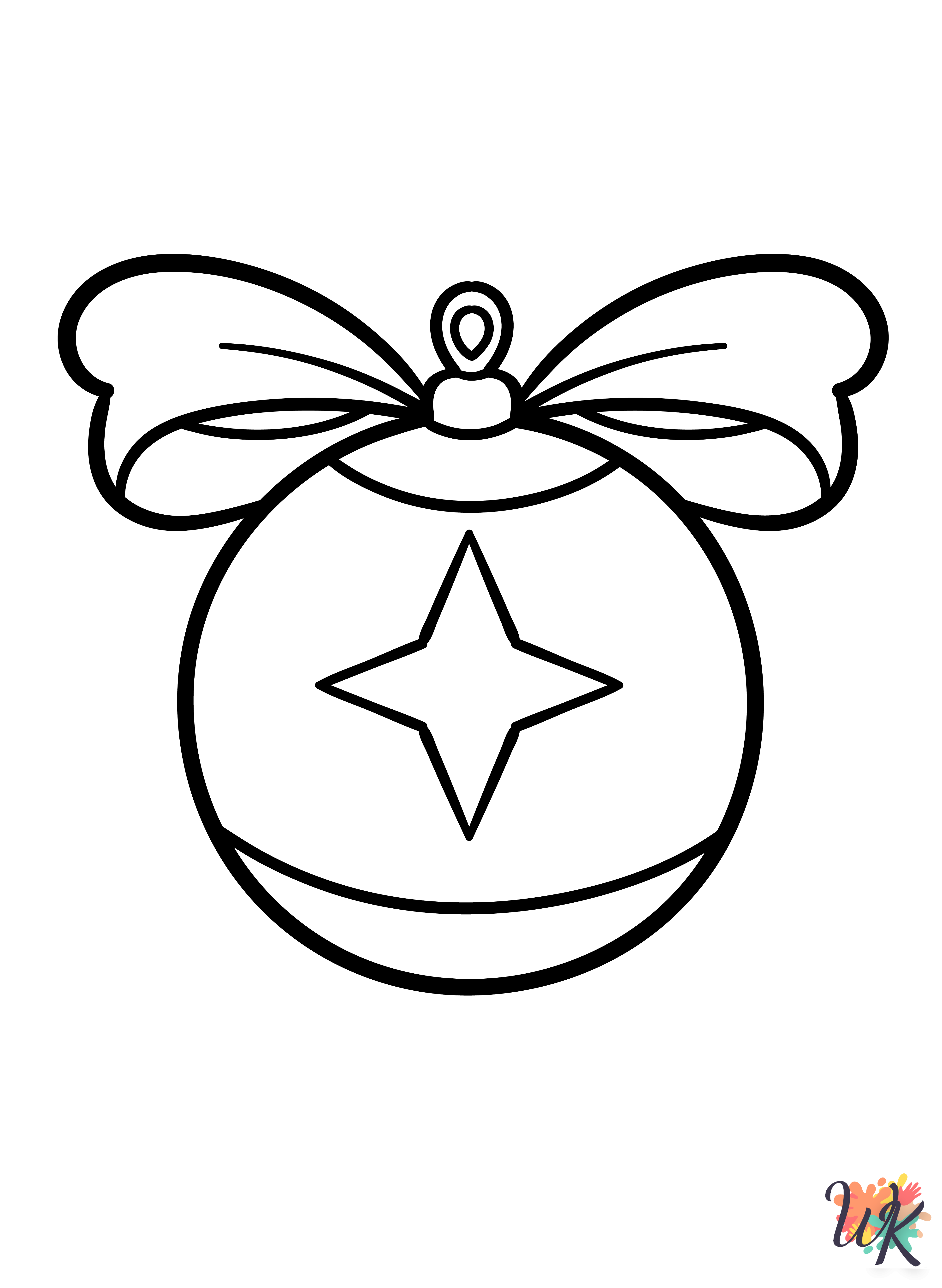 Christmas Ornament coloring pages for adults pdf 1