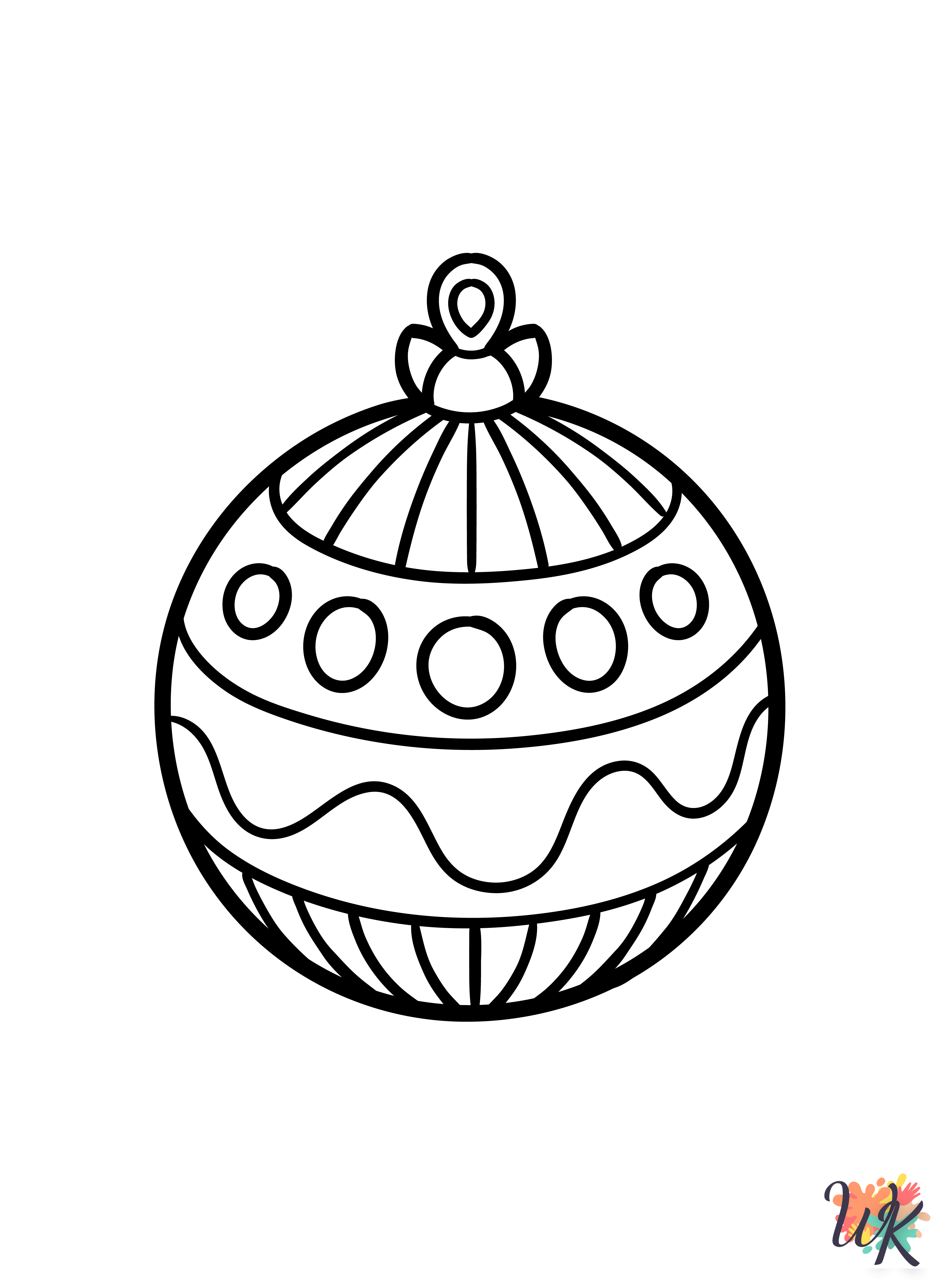 Christmas Ornament free coloring pages