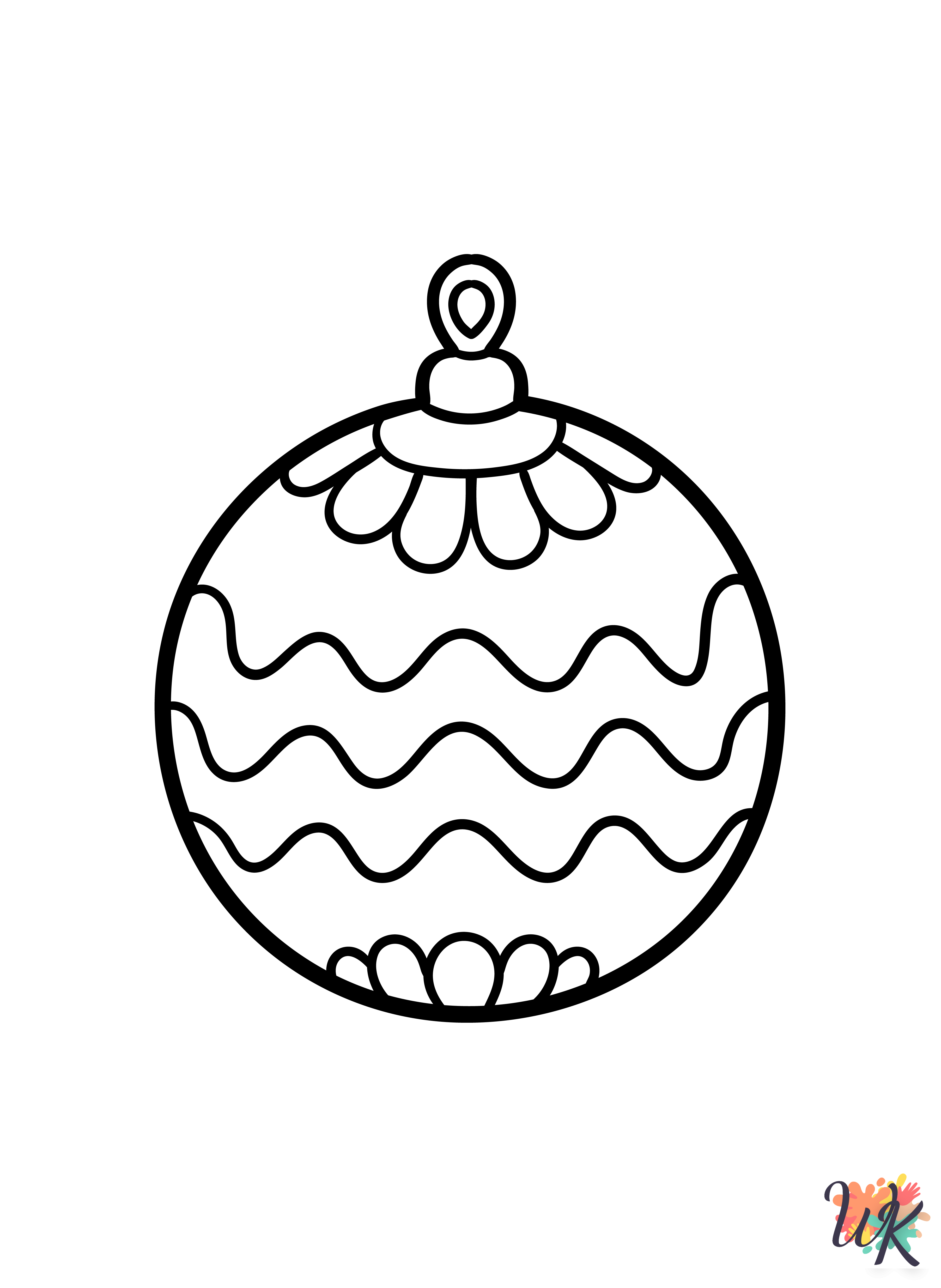 coloring Christmas Ornament pages